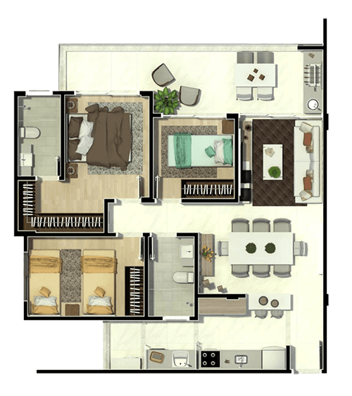 Petra Living Planta Travertino